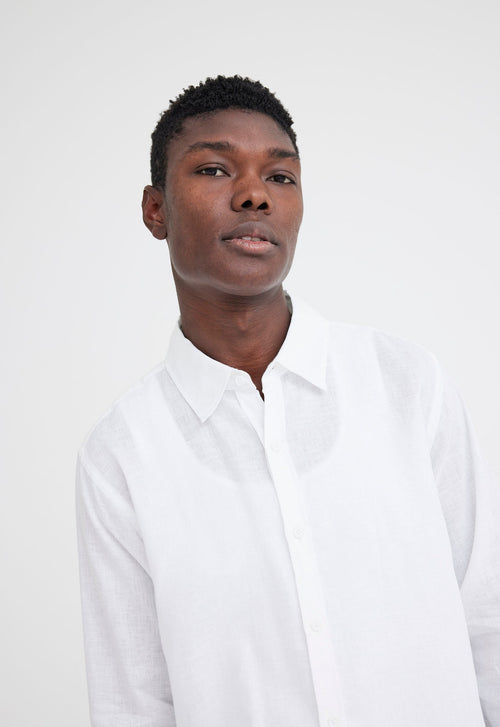 Jac+Jack Levy Linen Shirt - White